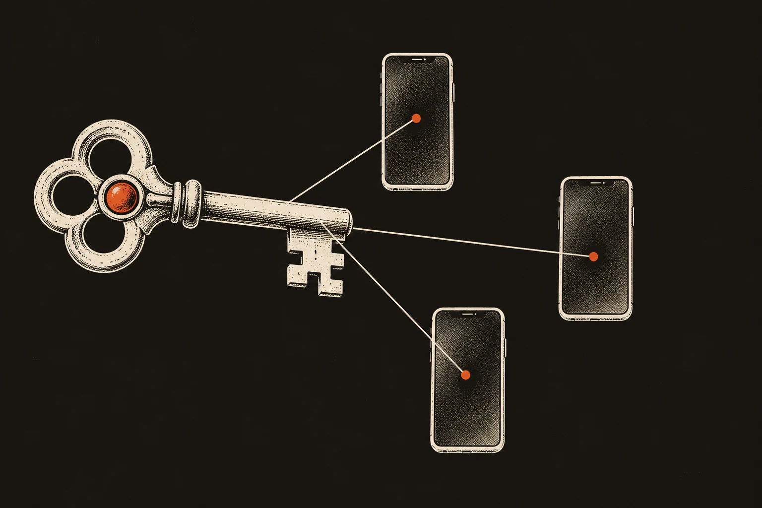 A single key that fits many identical phones